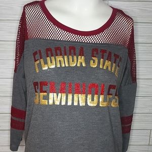 Florida State Seminoles sequin and glitter top